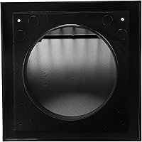 Vista 8 de Repa Market Cubierta de ventilación para secadora de 5 pulgadas, antracita, para paredes o techo/Cubierta de protección de plástico ABS con cubierta