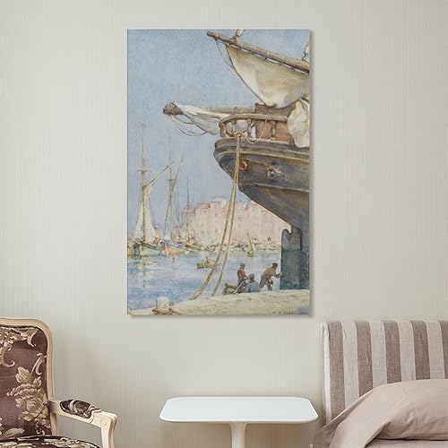 Miniatura 7 de Painting The Rudder-Henry Scott Tuke Wall Art Picture Painting Poster Canvas Print Posters Artworks Bedroom Living Room Decor 08x12inch(20x30cm)