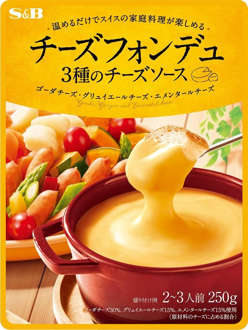 Amazon S B チーズフォンデュ 3種のチーズソース 250g 5袋 S B エスビー たれ 料理ソース 通販