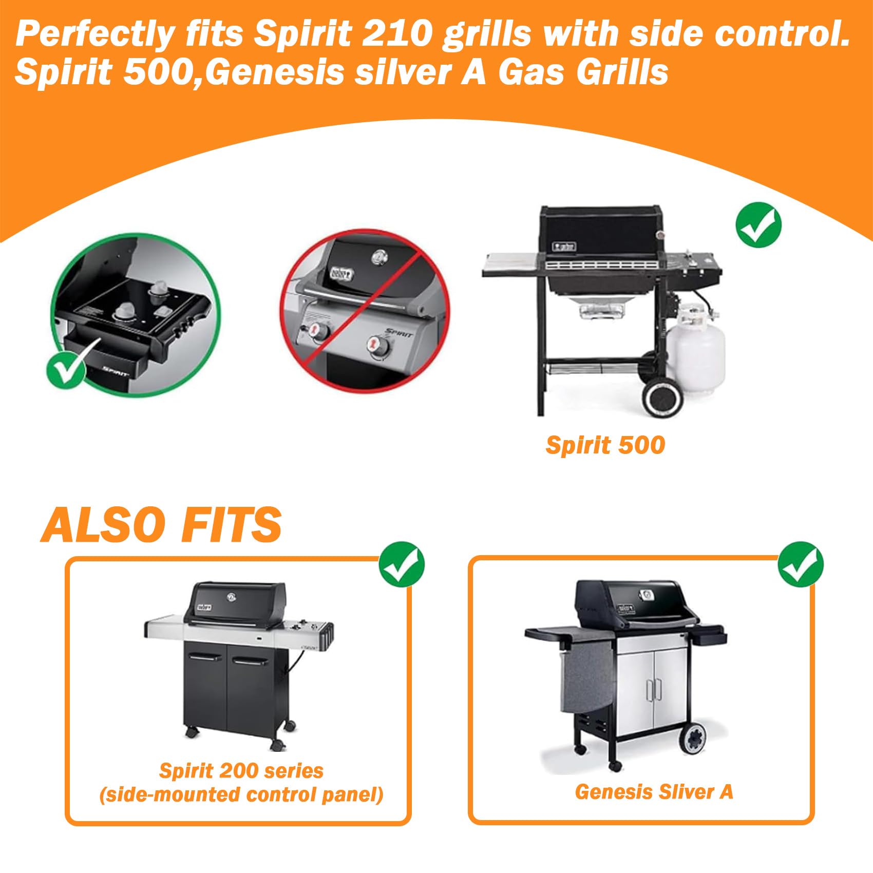 Amazon.com : SafBbcue Grill Parts Kits for Weber Genesis Silver A