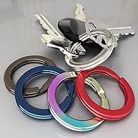 Vista 6 de Silipac Llaveros pequeños de 0.8 pulgadas (0.787 in) – Llavero resistente a granel para manualidades – Llavero dividido collar para mascotas, llaves