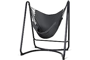 SUNCREAT Swing Chair with Stand for Bedroom: a Hammock Oasis in Your Own Space