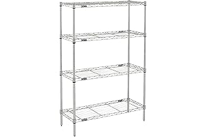 Professional's Choice: Commercial-Grade 14" Metro Shelf Storage Unit with Four Shelves for...