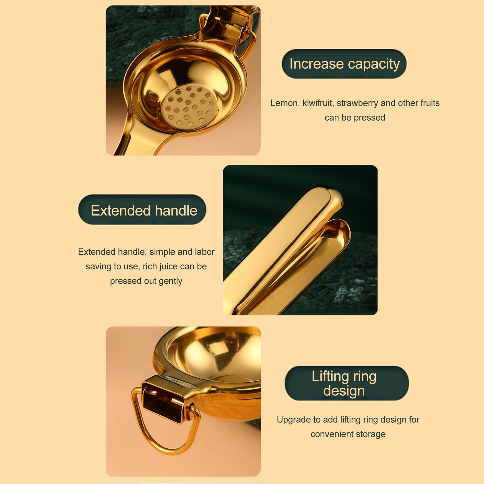 Spremiagrumi manuale con scatola My Utensil Barazzoni, spremiagrumi manuale acci