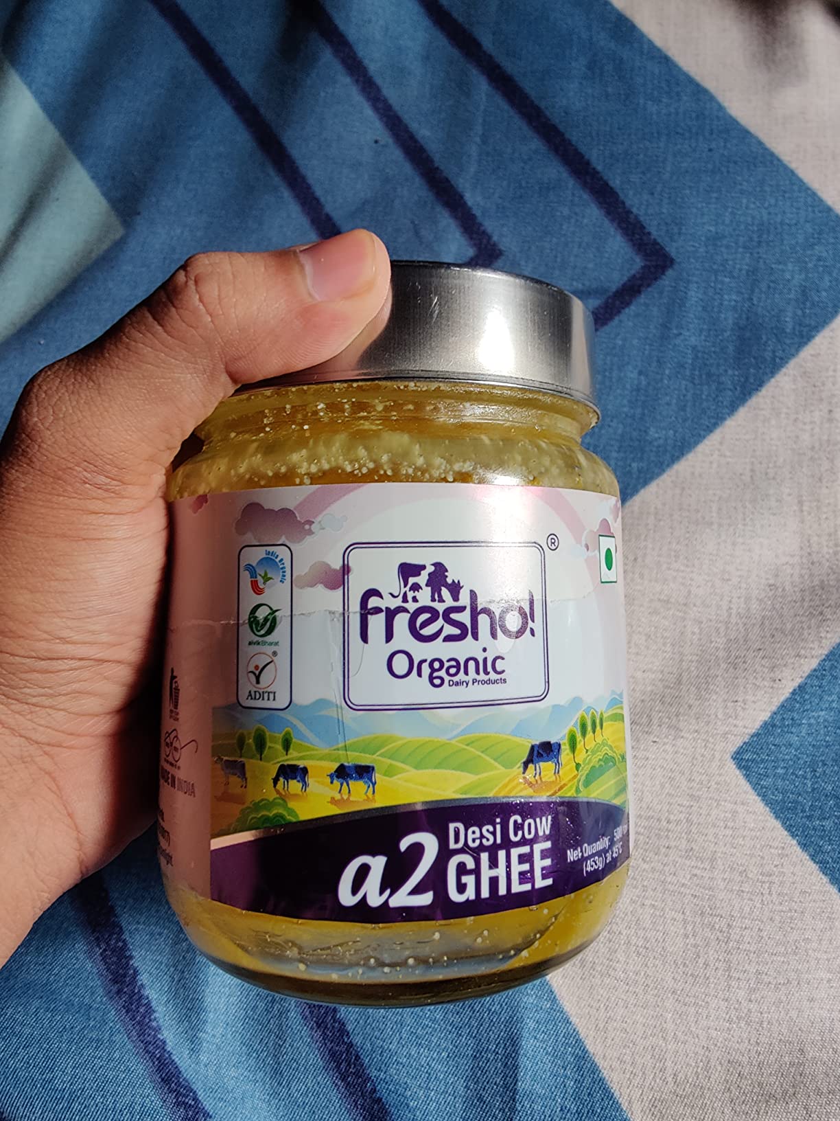 Fresho Organic A2 Desi Cow Ghee 500 ml Organic Desi Ghee Amazon.in
