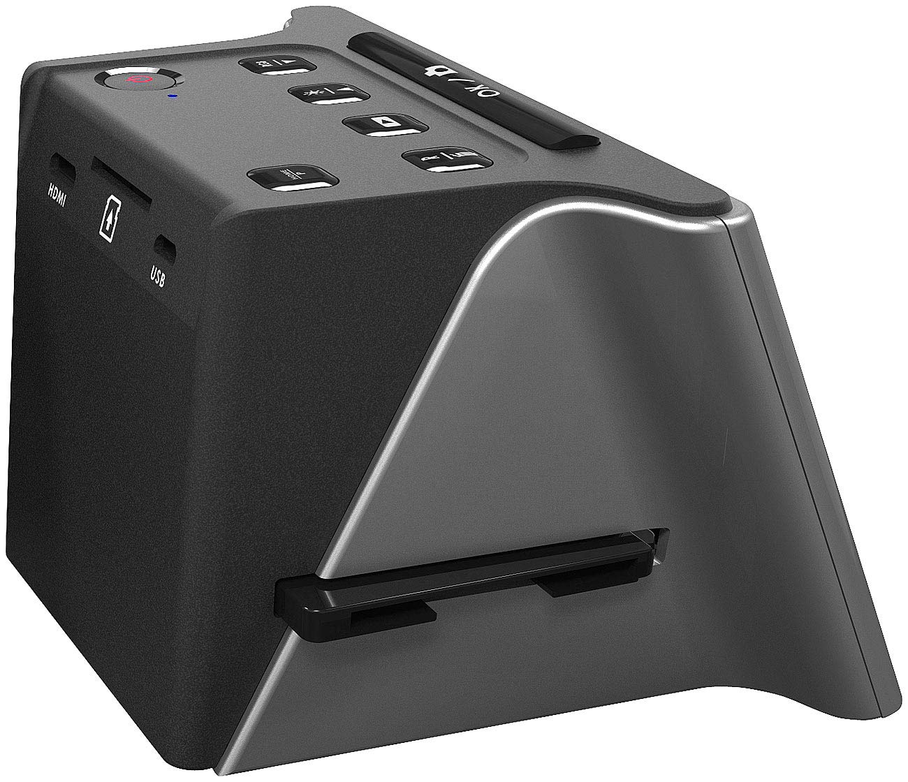 Somikon Film scanner - diaproiettore: Scanner per diapositive e negativi autonomo, Sensore da 14 megapixel, display a colori LCD da 12,5 cm (5") (scanner per negativi, foto e diapositive, fotocamera)