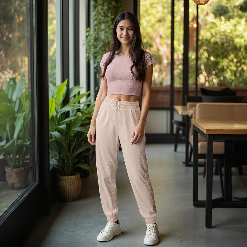 Image of BlissClub AirMelt Joggers | Cuffed Bottom Hem | Classic Joggers Design | Adjustable Drawcord | 2 Roomy Pockets | Cool-to-Touch Fabric | Weightless