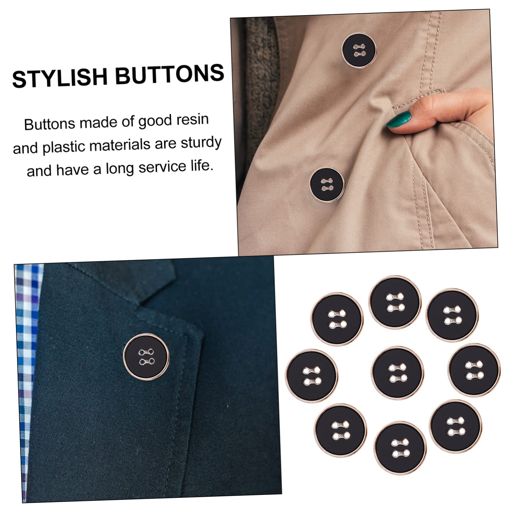 SHINEOFI 150pezzi Bottoni Rotondi Per Cappotto Da Donna Chic e Stile Per Cucito Dorati e Eleganti Accessori Per Moda e Decorazione Abbigliamento