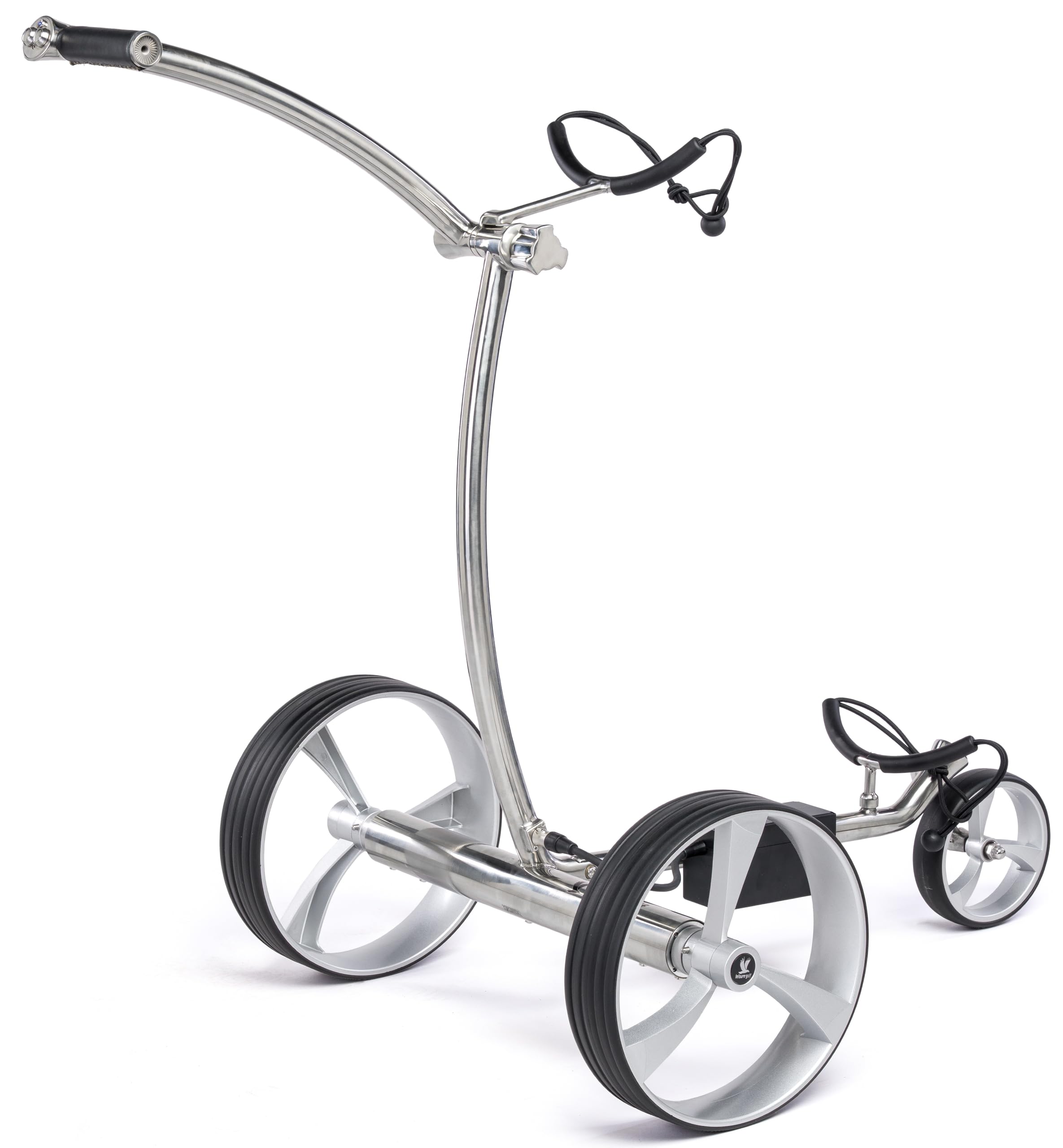 Leisure Golf Elektro Golftrolley Taurus Fold Poliert mit Zubehörpaket