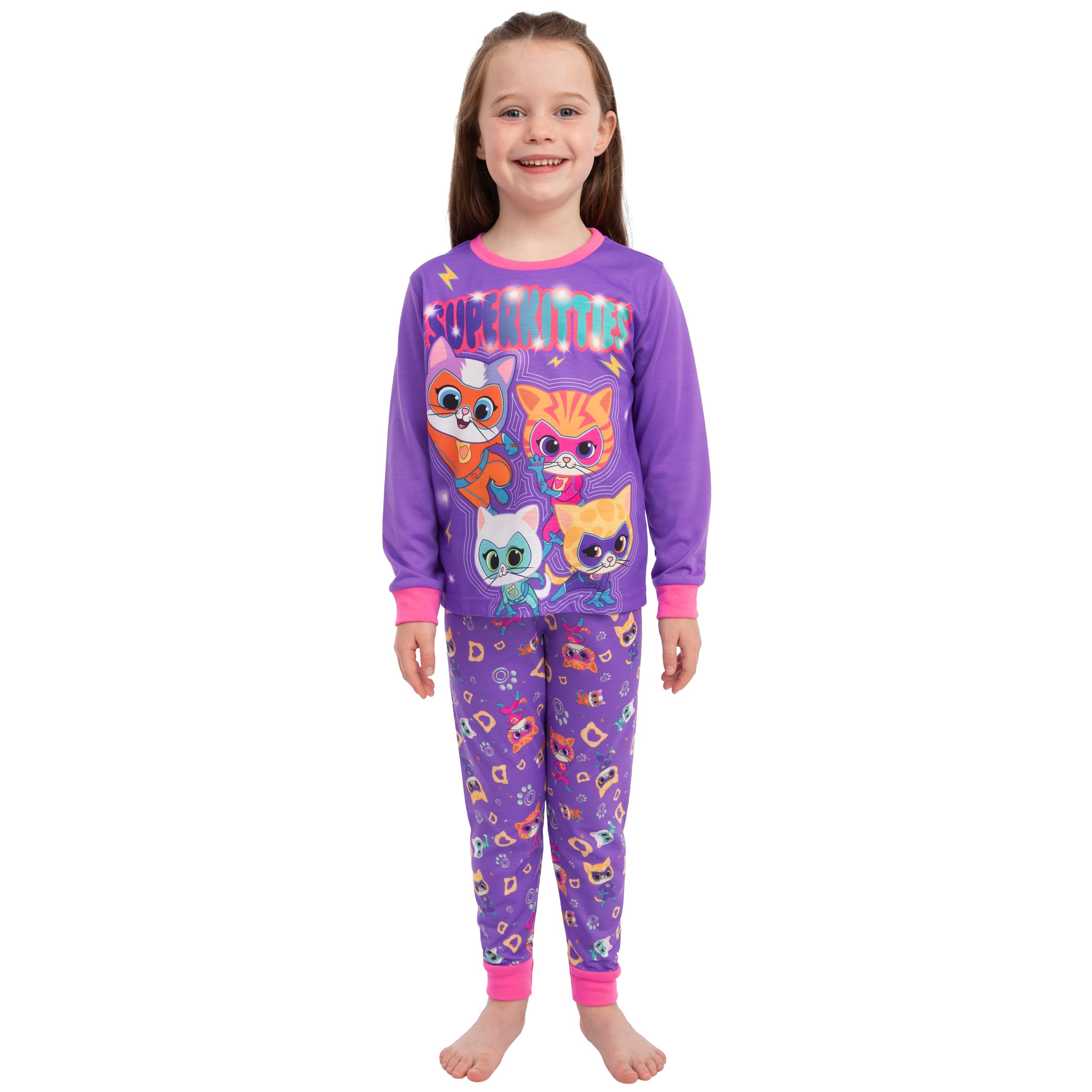Disney SuperKitties Piżama Dziewczynek Z Długim Rękawem Zestaw
