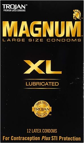 Miniatura 10 de Preservativos lubricados Trojan Magnum Xl Magnum XL 12 unidades Negro 1 1