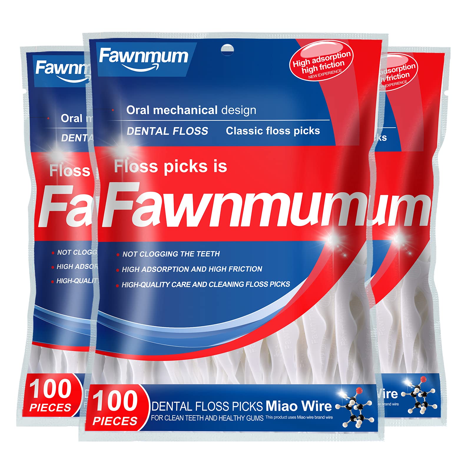 Buy Dental Floss Picks 300 Count Flossers for Adults Comfort Slide