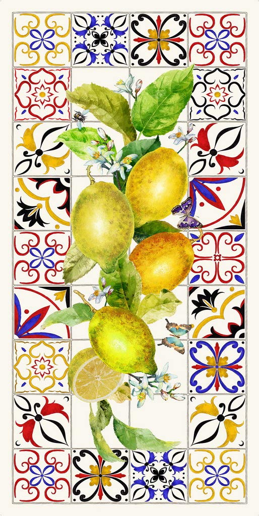 Tapis vinyle Vilber citrons pour éviter les taches de cuisine et sécuriser le couloir