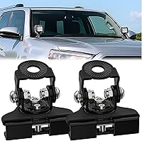 Vista 9 de Nilight Soporte de montaje de barra de luz LED, 2 piezas, capó de pilar ajustable universal, soporte de abrazadera de montaje para lámpara de Negro