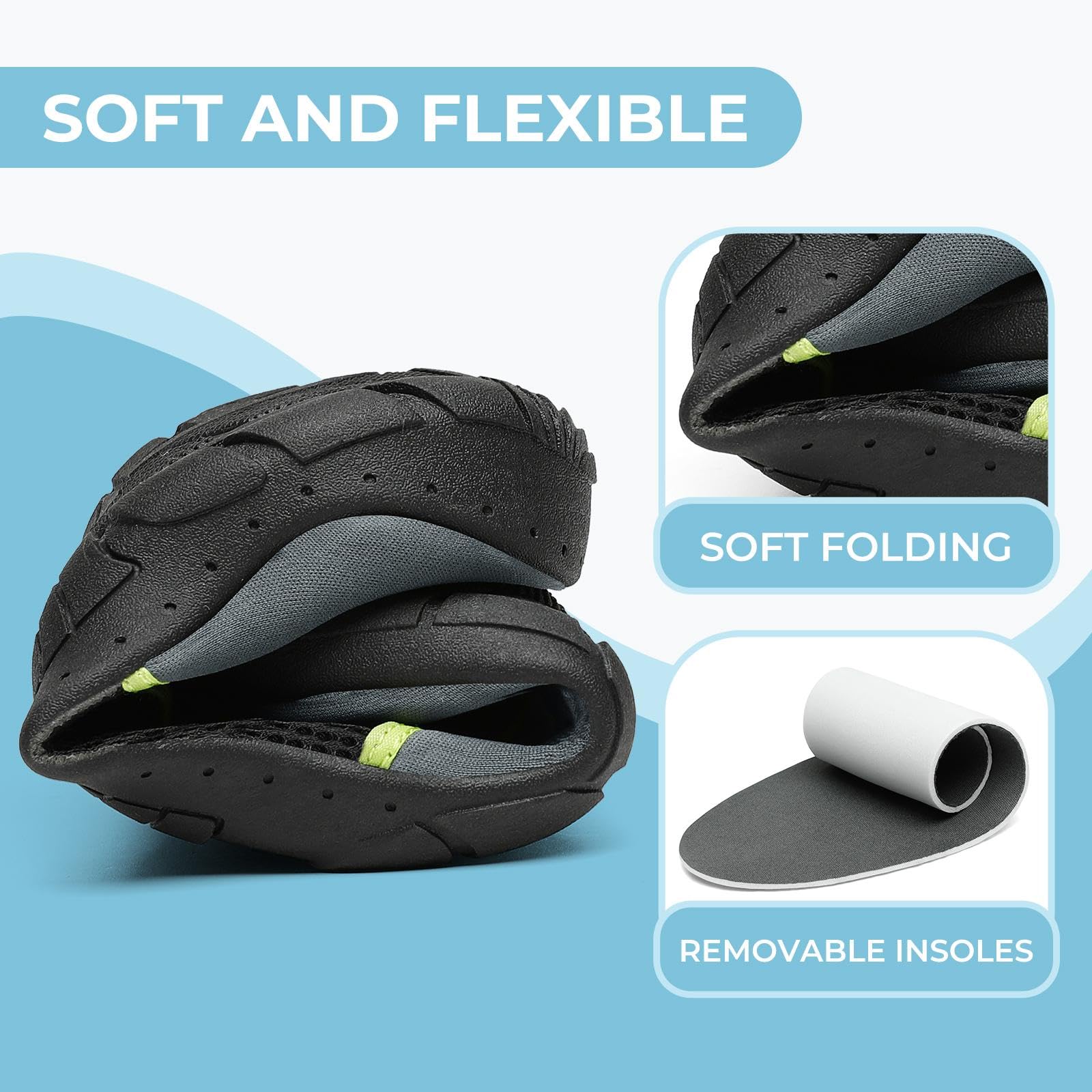 Mishansha Unisex Sport Acquatici Scarpe Donna Leggero Antiscivolo Scarpe da Surf Uomo Summer Immersione Scarpette per Beach Swim Yoga 36-46EU