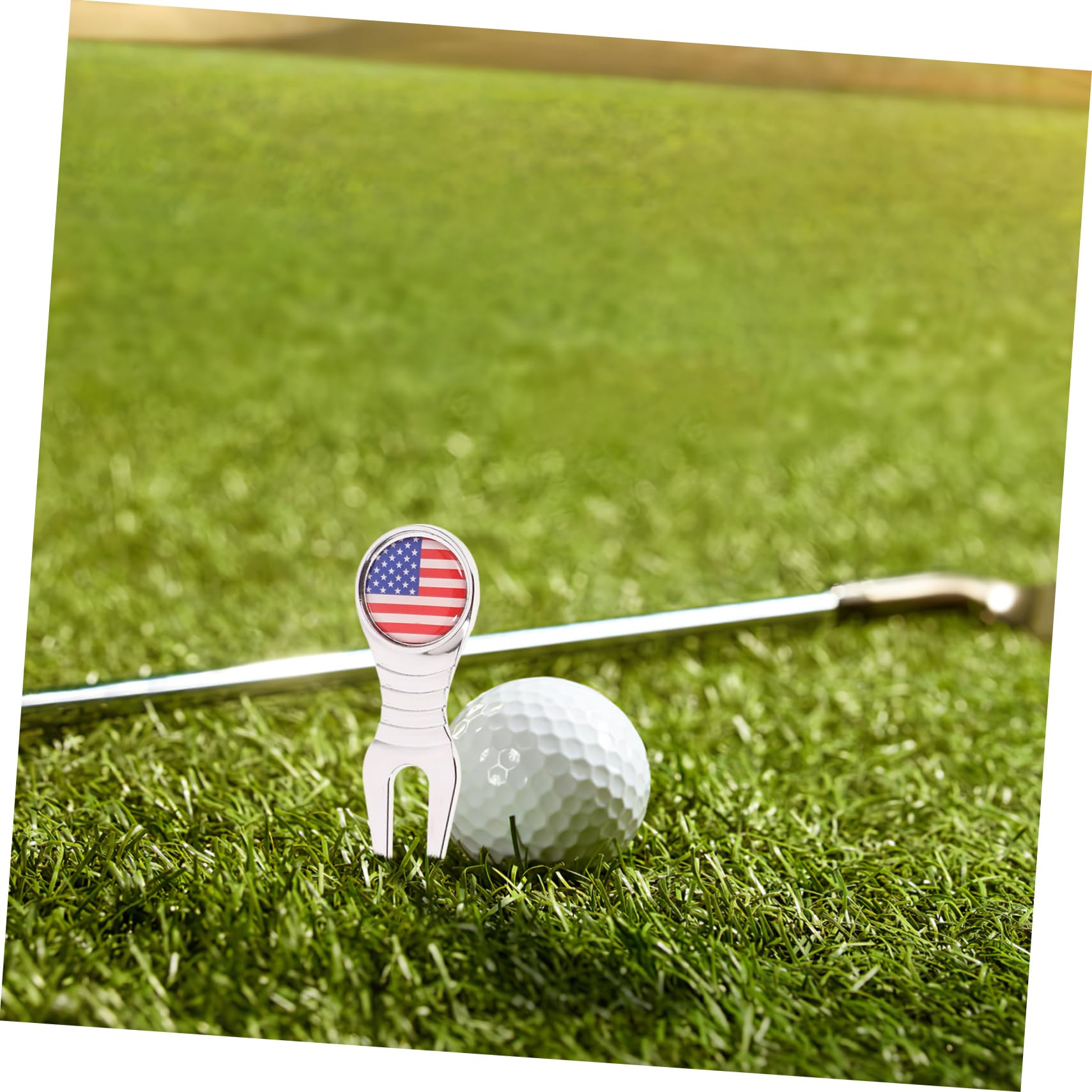 TOYANDONA Premium Golf Hat Clip Set Teiliges Tragbares Ballmarker und Divot Tool Verschleißfest Golfzubehör für Passionierte Golfer und für Väter