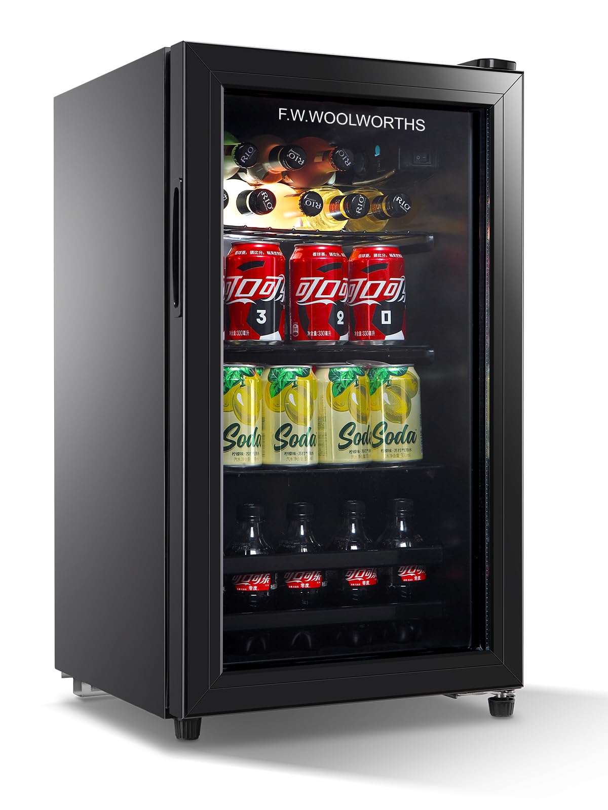 F.W.WOOLWORTHS FLB-60 1.5 cu ft Beverage Cooler Black