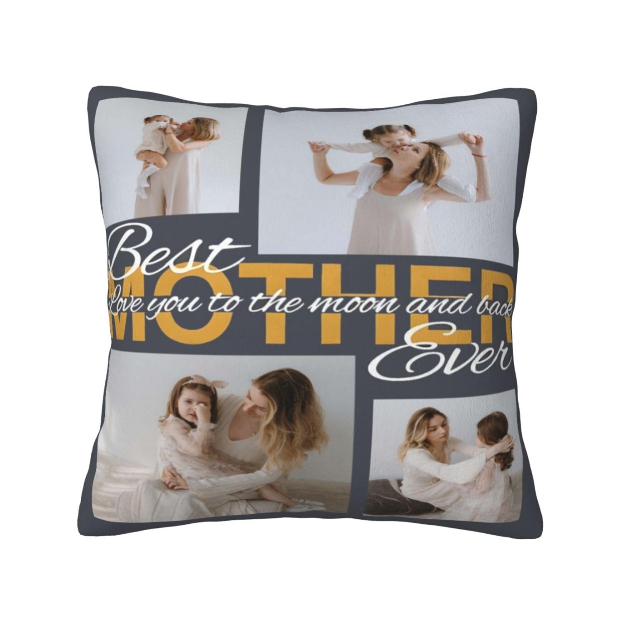 NGGBBDYGB Personalized Pillow 18x18 Pillow Cover Custom Name Pillow Custom Throw Pillow Gift