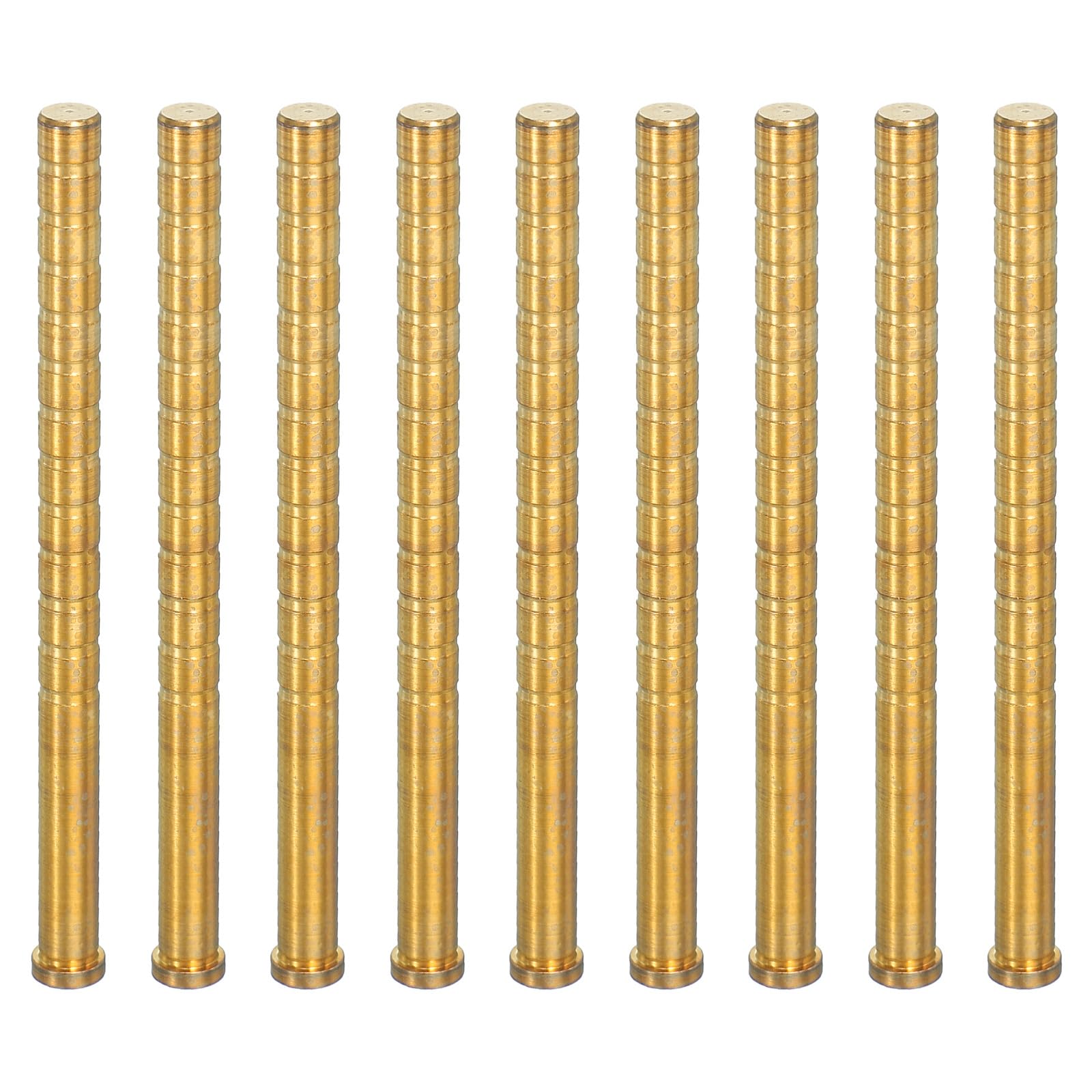 PATIKIL 300 Grain Archery Arrow Brass Insert, 9 Packs Insert Screw Copper Brass Arrow for .244/6.2mm Carbon Arrows
