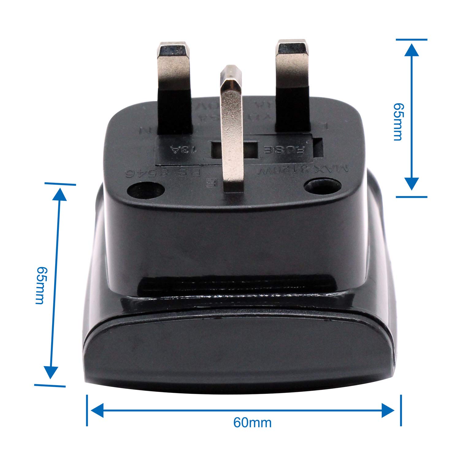 South African Large Plug Type M Adapter Convert to 3pin Type G UAE/KSA