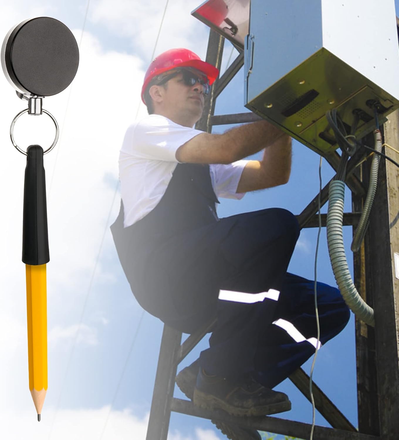 Buy 4 Pieces Heavy Duty Retractable Pull Pen Pencil Holder,Ideal Grip