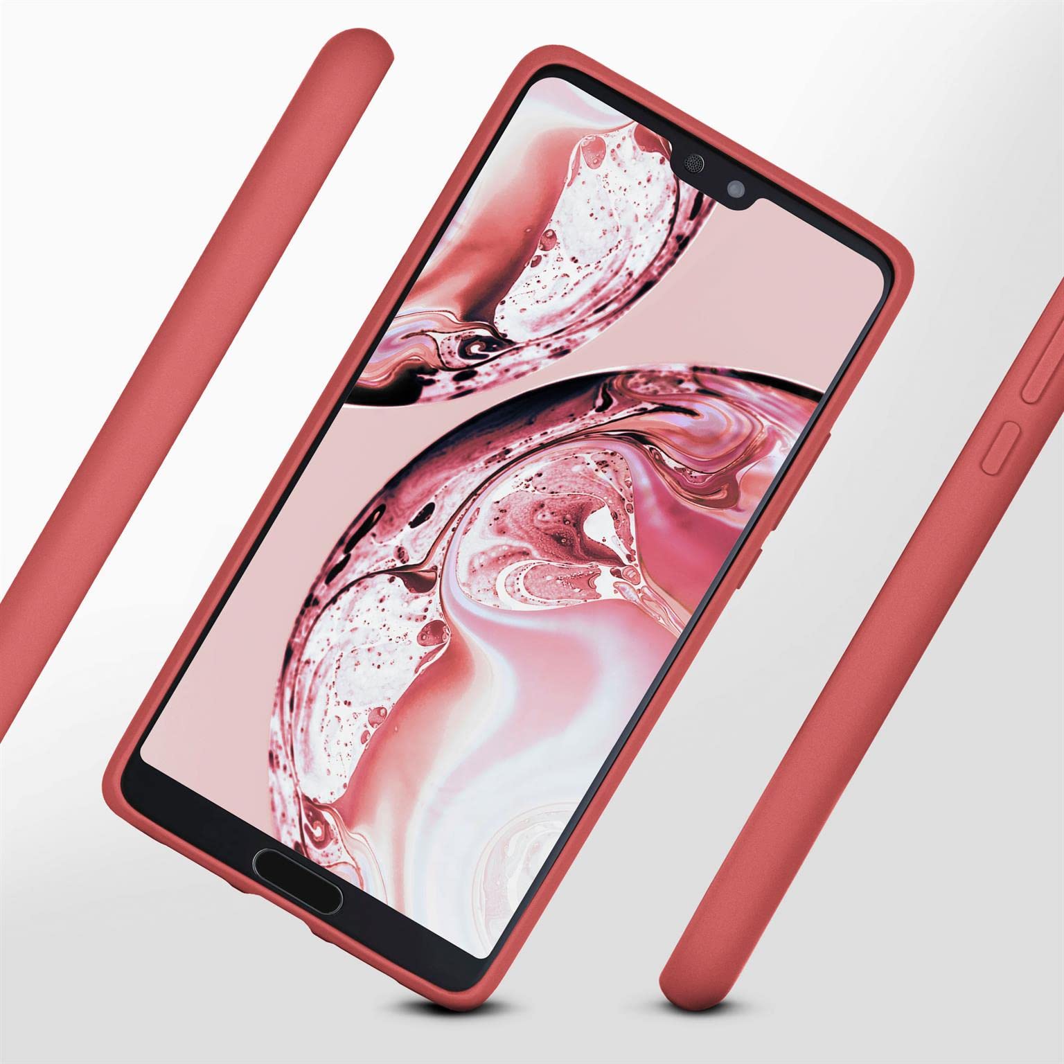 Custodia OneFlow SlimShield PRO Per Huawei Honor View 20 Silicone E Tpu Rosso