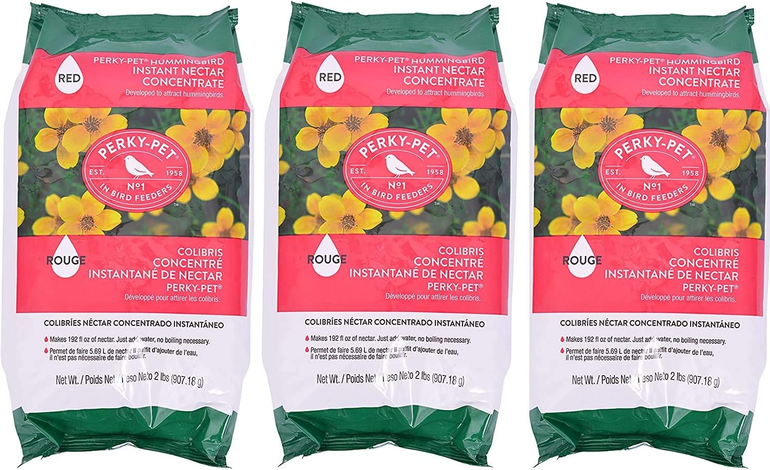 Perky Pet 2443 Red 3 Pack 244SFB Original Instant