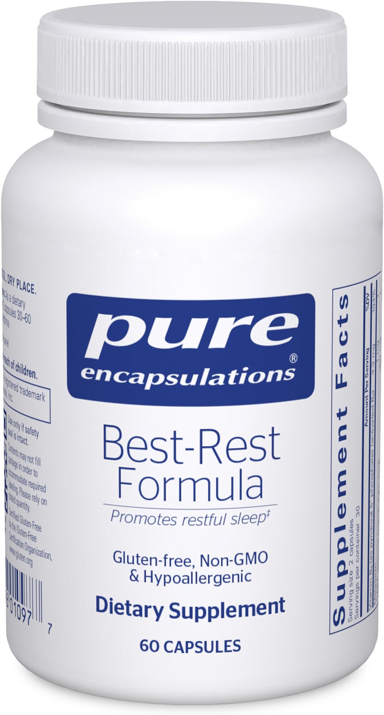 Best-Rest Formula - Supports Restful Sleep - for Relaxation - Restful Sleep Supplement - Non-GMO & Vegan - 60 Capsules