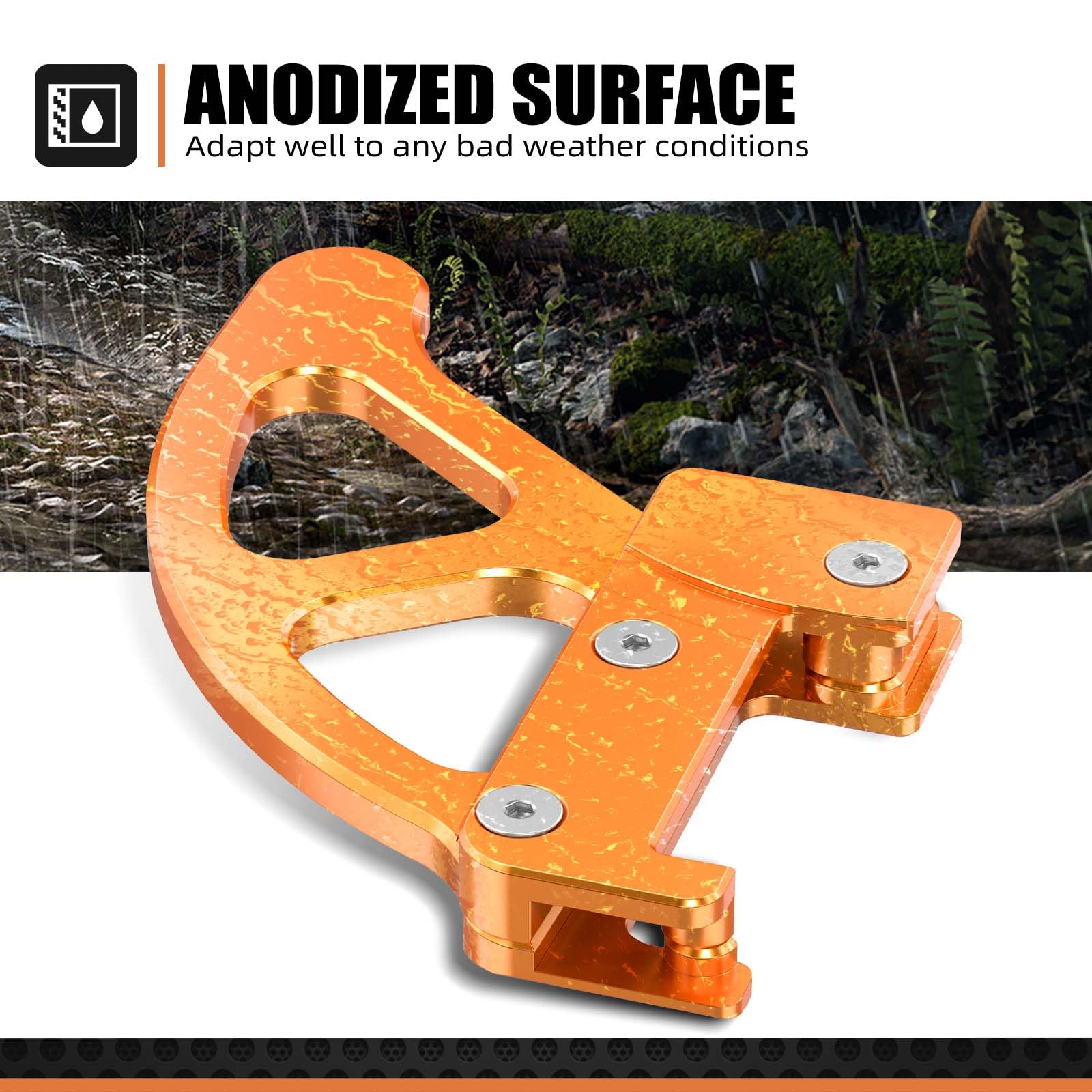 Protector De Disco De Freno Trasero CNC – KTM 125 A 530 XCW, SX, XC, SXF, XCF, EXC, F – Color Naranja