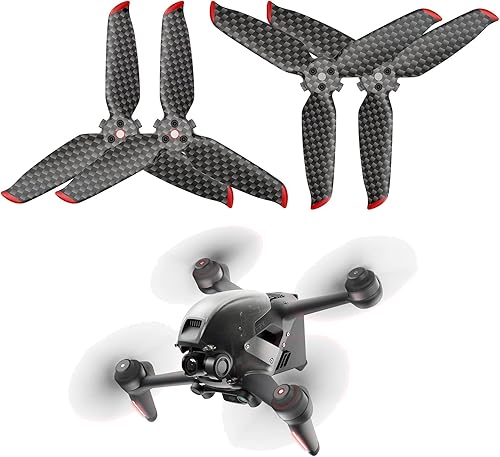 Hélices FPV compatibles con DJI FPV Drone Kit 2 pares de rápida liberación FPV Props Blade para DJI FPV Accesorios fibra de carbono