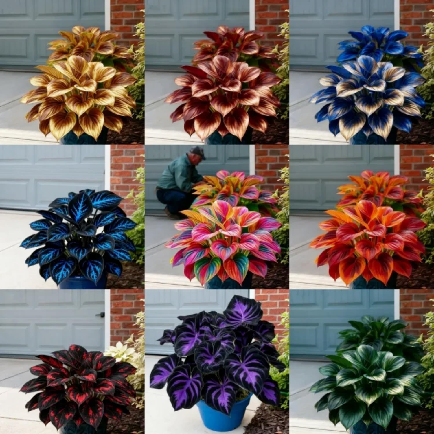 Multi-color Hybrid Hosta Flower Seeds For Planting (150+ SEEDS) Low Maintenance - (MIDNIGHT RAINBOW)-image-37