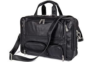 The Perfect Travel Companion: Augus' Genuine Leather Business Travel Briefcase