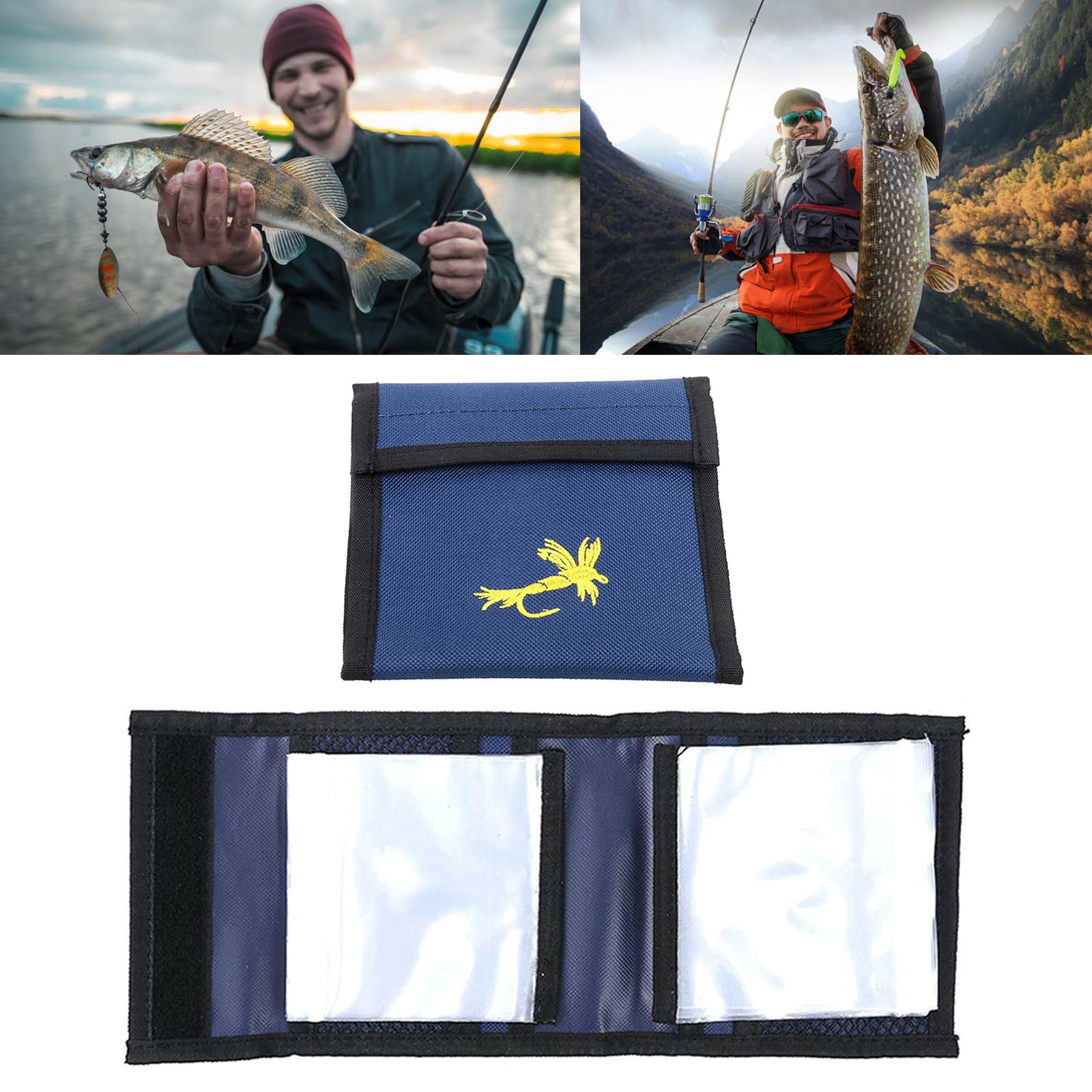 Ldbuejiaja Fly Fishing Leader Wallets With 10 Clear Pocket Fishing Lines Packets Tippet Case Great For Hold Leader And Tippet Tapered Leader Storage Bag