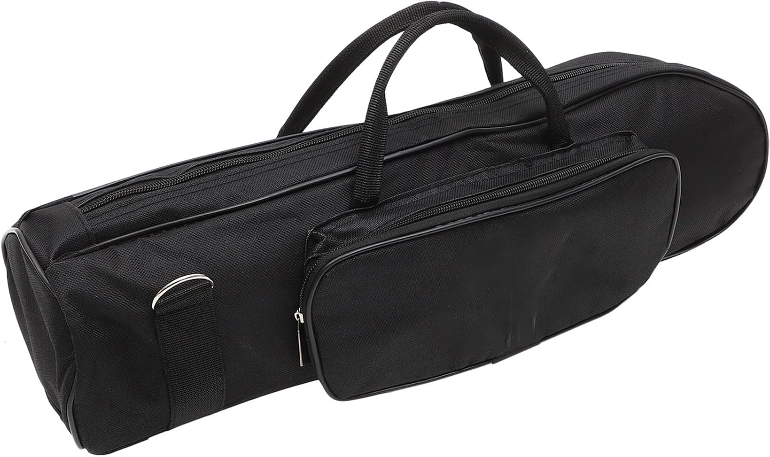 Holibanna Thick Trumpet Carrying Bag with Shoulder Strap Practical Storage for Musical Instrument Accessories Black Oxford Cloth Case