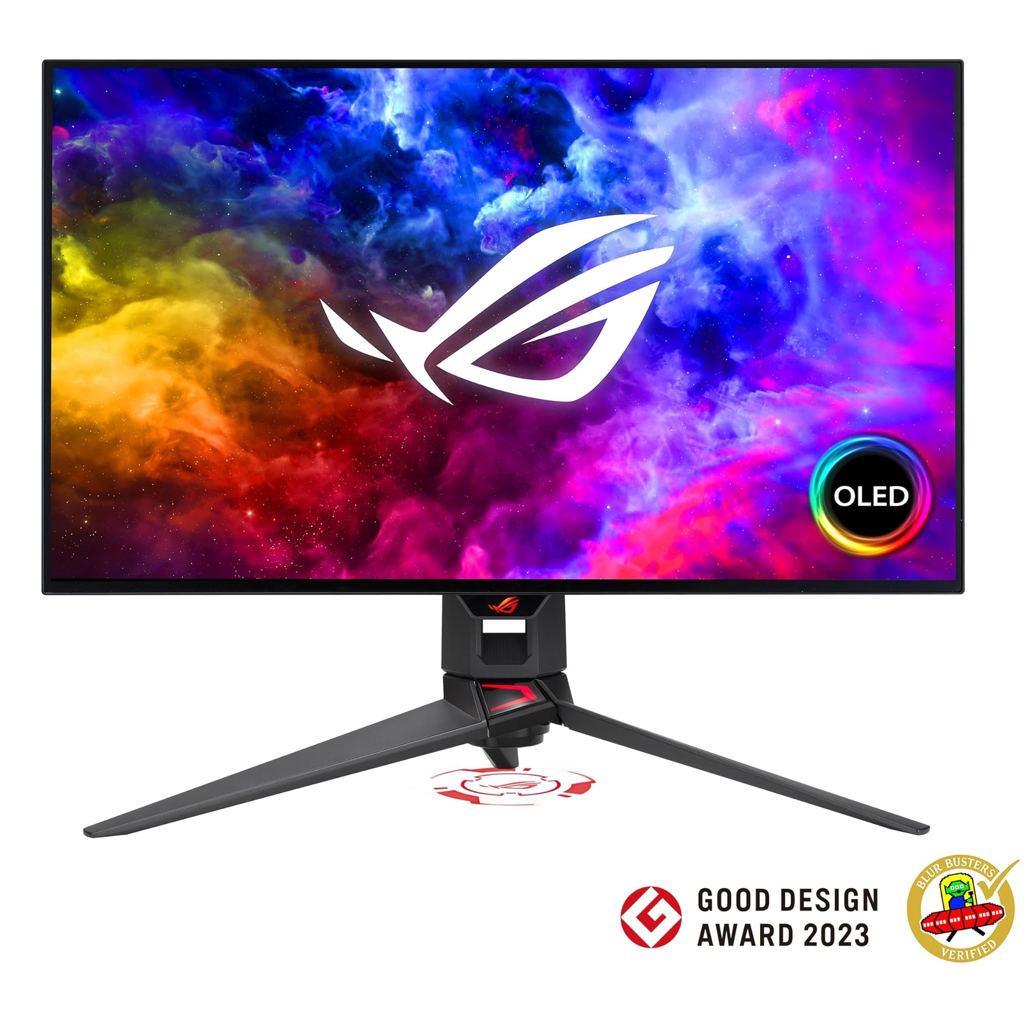 ASUS ROG Swift OLED PG27AQDM –Moniteur Gaming 27" (26,5 Pouces Visibles), 1440p, 240 Hz, réponse 0,03 ms, G-Sync, antireflet, dissipateur Thermique personnalisé, 99% DCI-P3, DisplayWidget Center