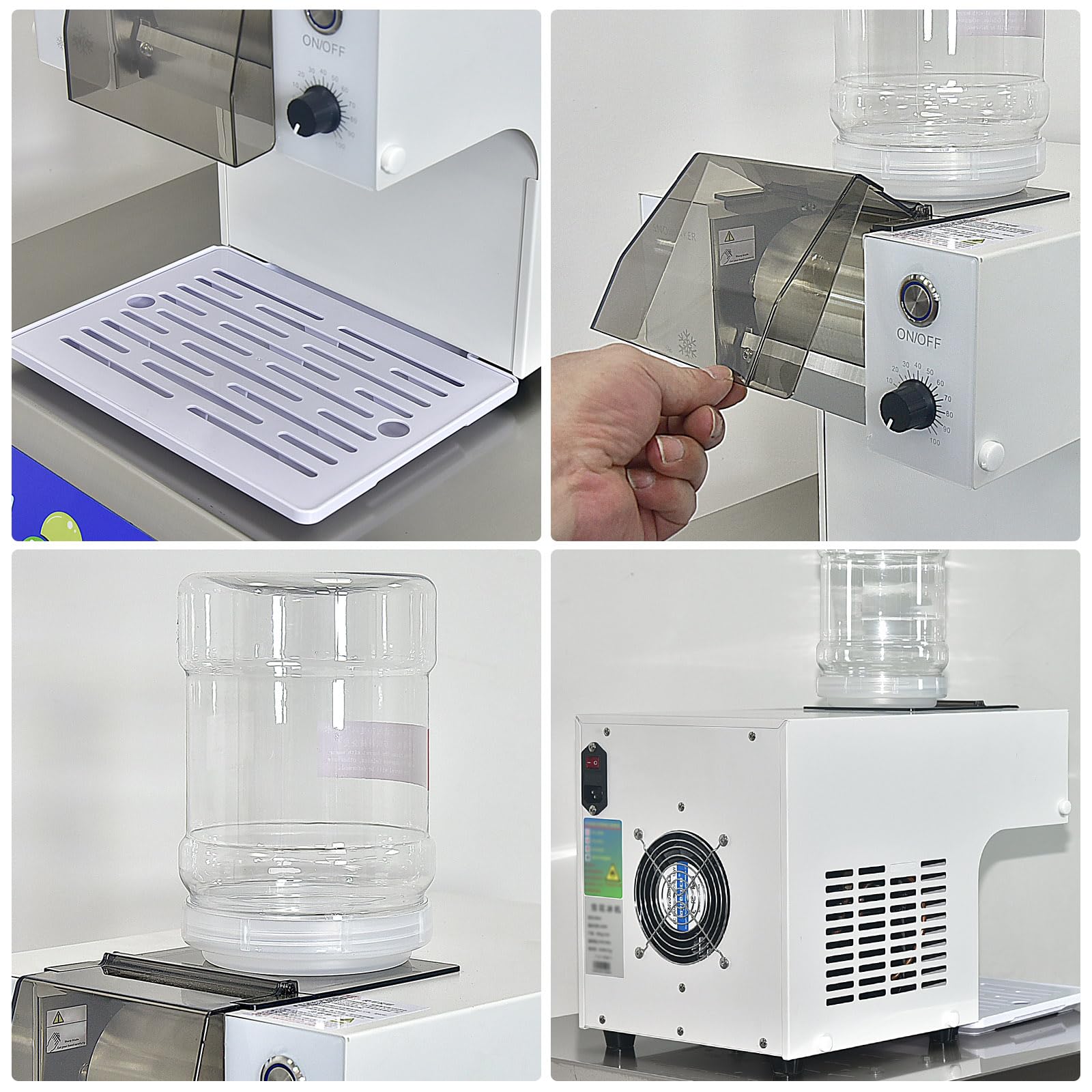 Kolice Automatic Snowflake Ice Machine, Electric Shaved Ice Machine, Ice Crush Machine for Family, Party, Office