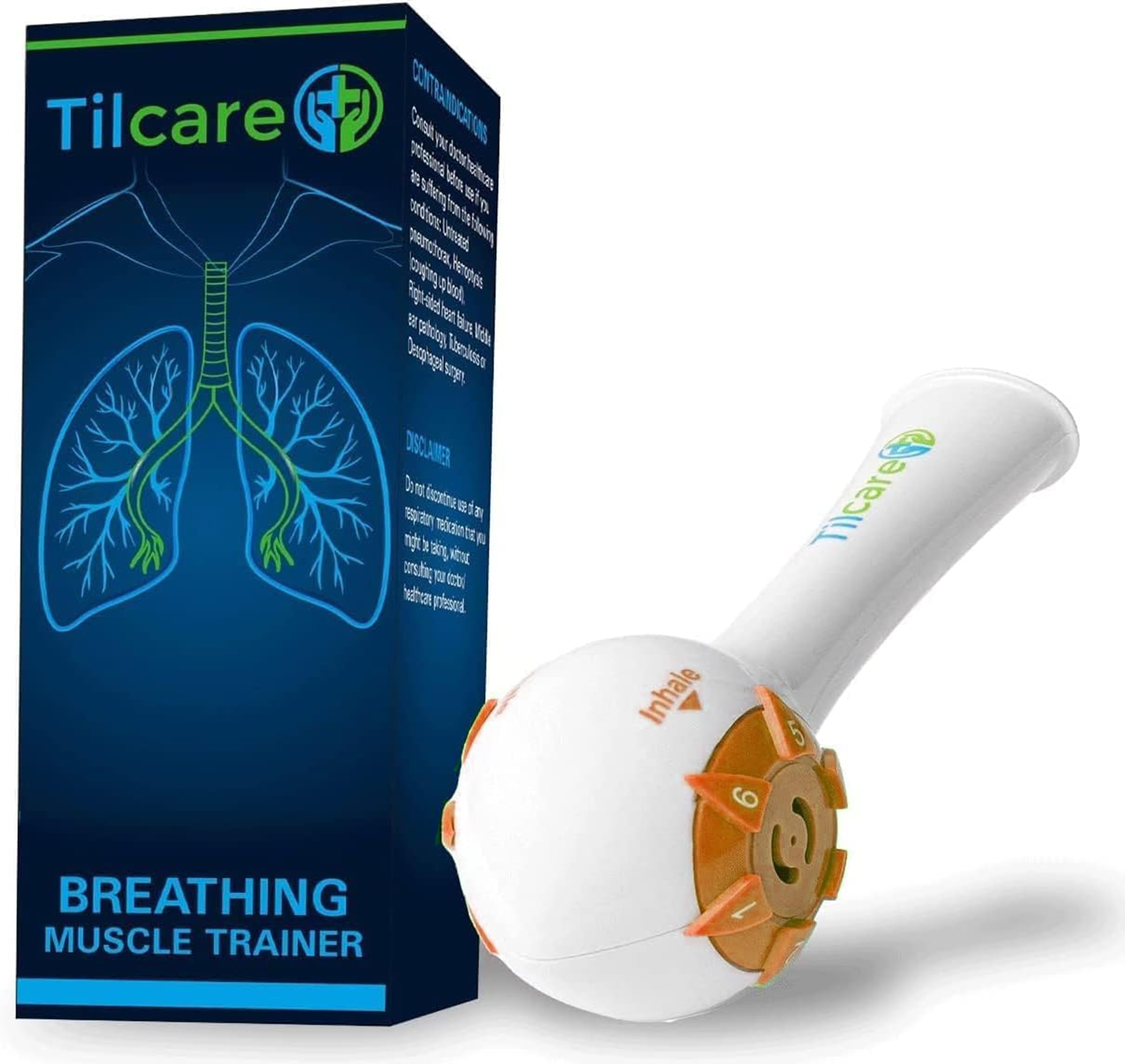 Breathing Trainer & Lung Trainer - Ideal Breathing Exercise Device for Lungs, Effective Breather Device & Lung Exerciser Device, Best Breathing Device & Lung Strengthener, Tilcare Respiratory Trainer