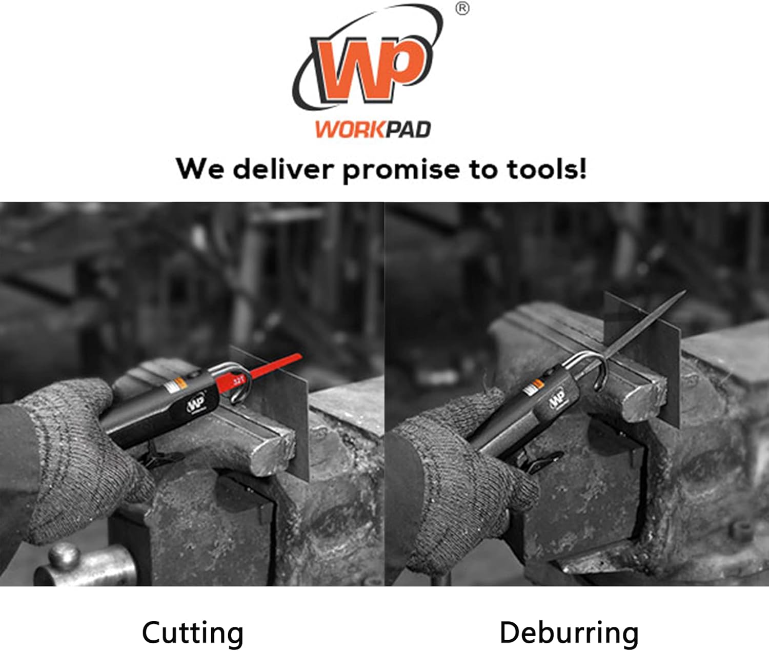 WORKPAD Air Body Saw Multi-function Pneumatic Reciprocating Saw Air Powered Mini Tool, Equipped with 5pcs 24T & 32T saw and 5pcs Filer set…