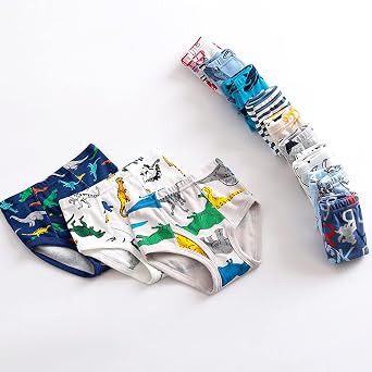Simple Apparel Boys Underwear Cute Briefs Shorts Pants Cotton Underwear Trunks 3PCS Toddler Boy 5t Summer