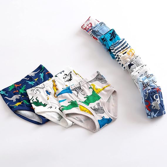Simple Apparel Boys Underwear Cute Briefs Shorts Pants Cotton Underwear Trunks 3PCS Toddler Boy 5t Summer