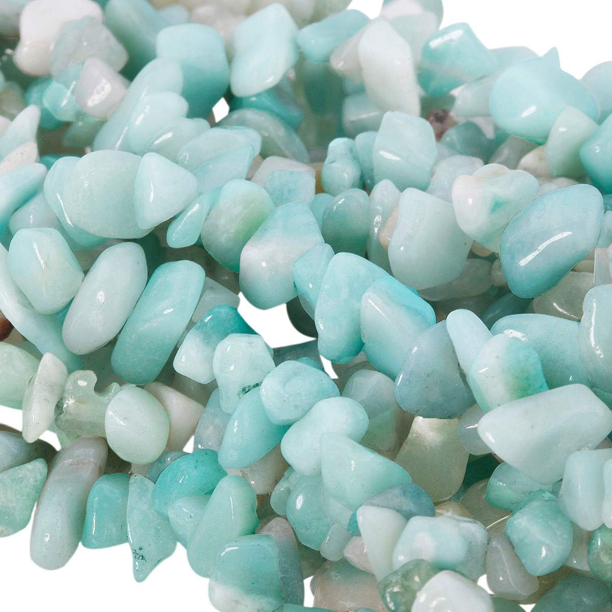 KYEYGWO Irregular Tumbled Chip Beads Strands 5-8mm Drilled Semi Precious Stones for Jewellery Making DIY Art Craft - Image 4