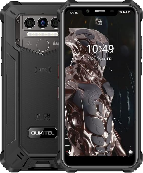 Amazon OUKITEL WP9 SIMフリー スマホ 本体 防水防塵耐衝撃 8000mAh大容量バッテリー スマートフォン本体 6GB RAM 128GB ROM android