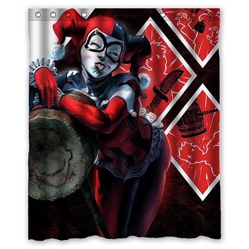 Harley Quinn Shower Curtain Amazon Com