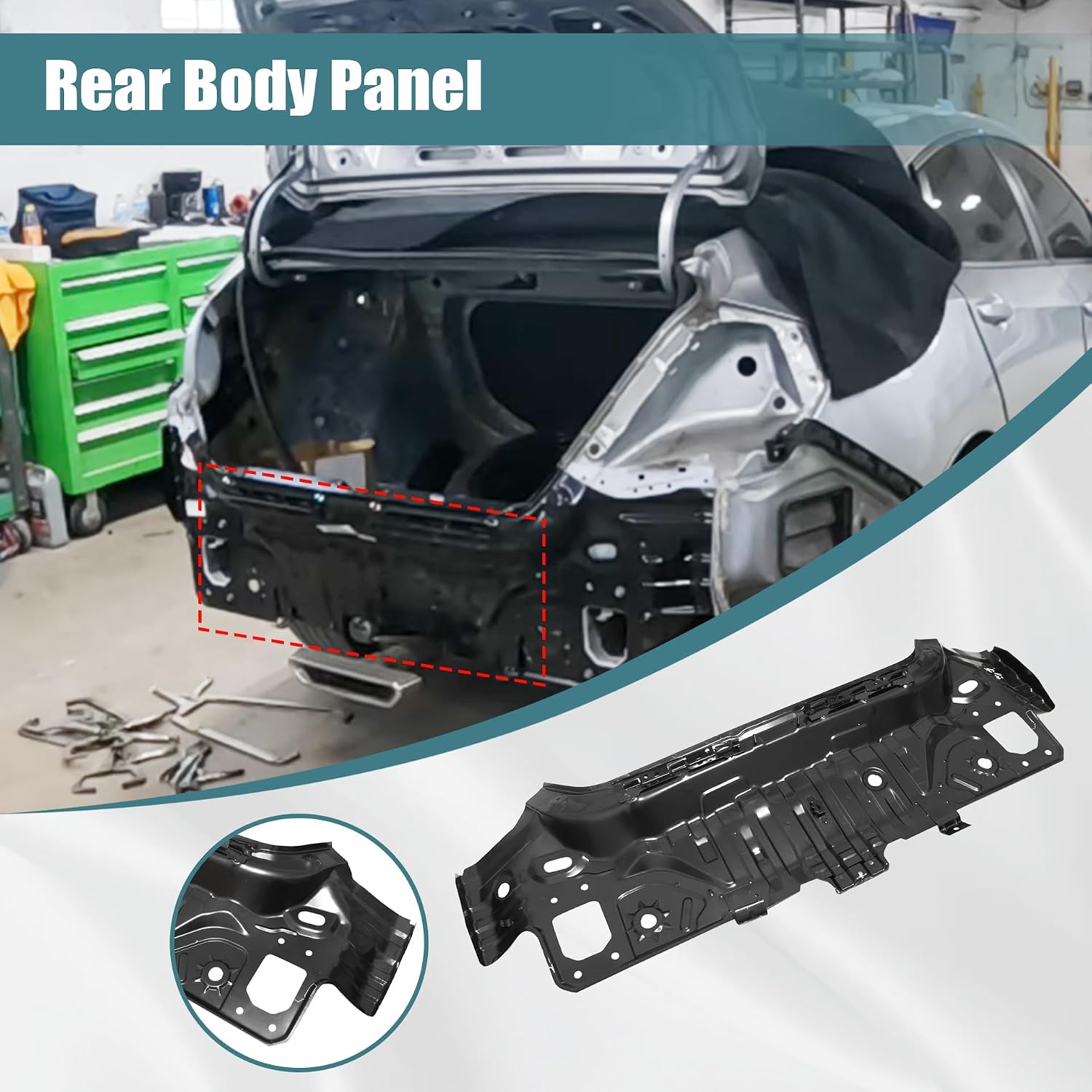 GXARTS Rear Body Panel 66100TBA305ZZ 66100-TBA-305ZZ Compatible with Honda Civic 2016-2021