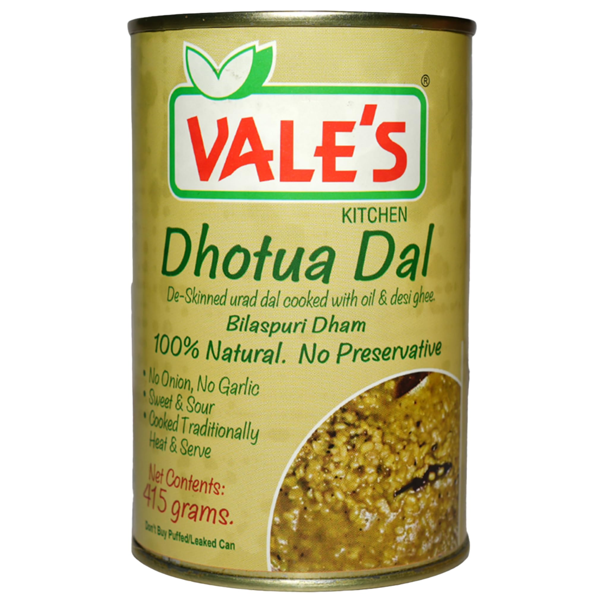 VALE'S Traditional Himachali Dhotua Dal Curry Vegetarian Curry Sweet & Sour Gravy Himachali Dham Canned Food-image-46