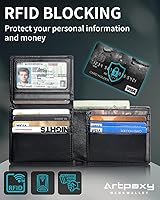 Vista 5 de Cartera con soporte AirTag, Negro -, Moderno