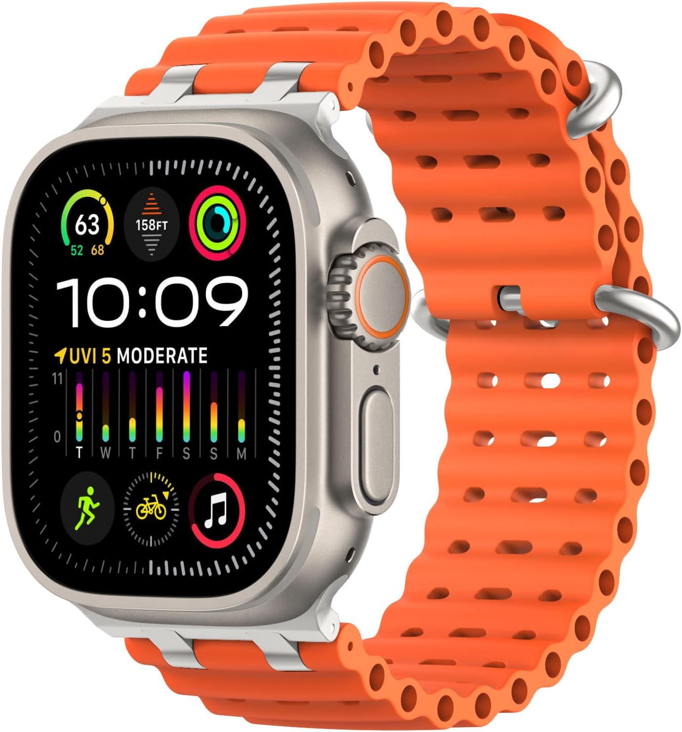 MoKo Ocean Band Compatible with Apple Watch Ultra 2/Ultra...