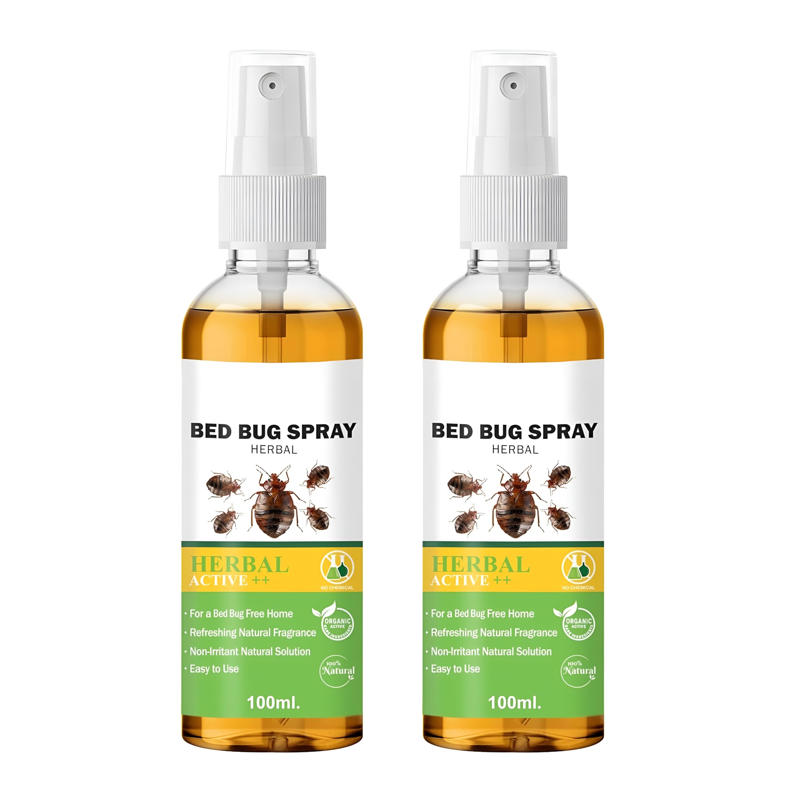 Herbal Bed Bug Spray (Pack Of 2 Each100ml) - for Home Powerful Natural Bed Bug Killer Non Toxic Pest Control Spray for Mattress Sofa Furniture Safe for Kids Pets Long Lasting Protection-image-14