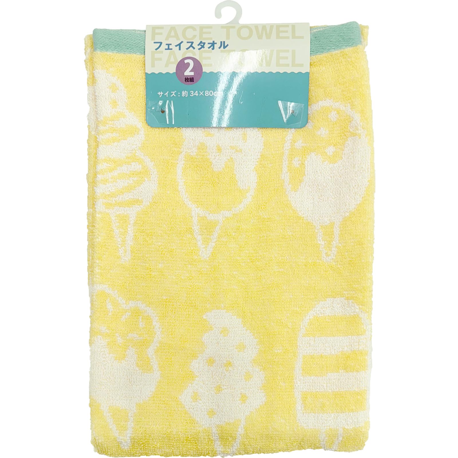 Amazon.co.jp: Hayashi FO474603 Face Towels, Set of 2, Approx. 13.4