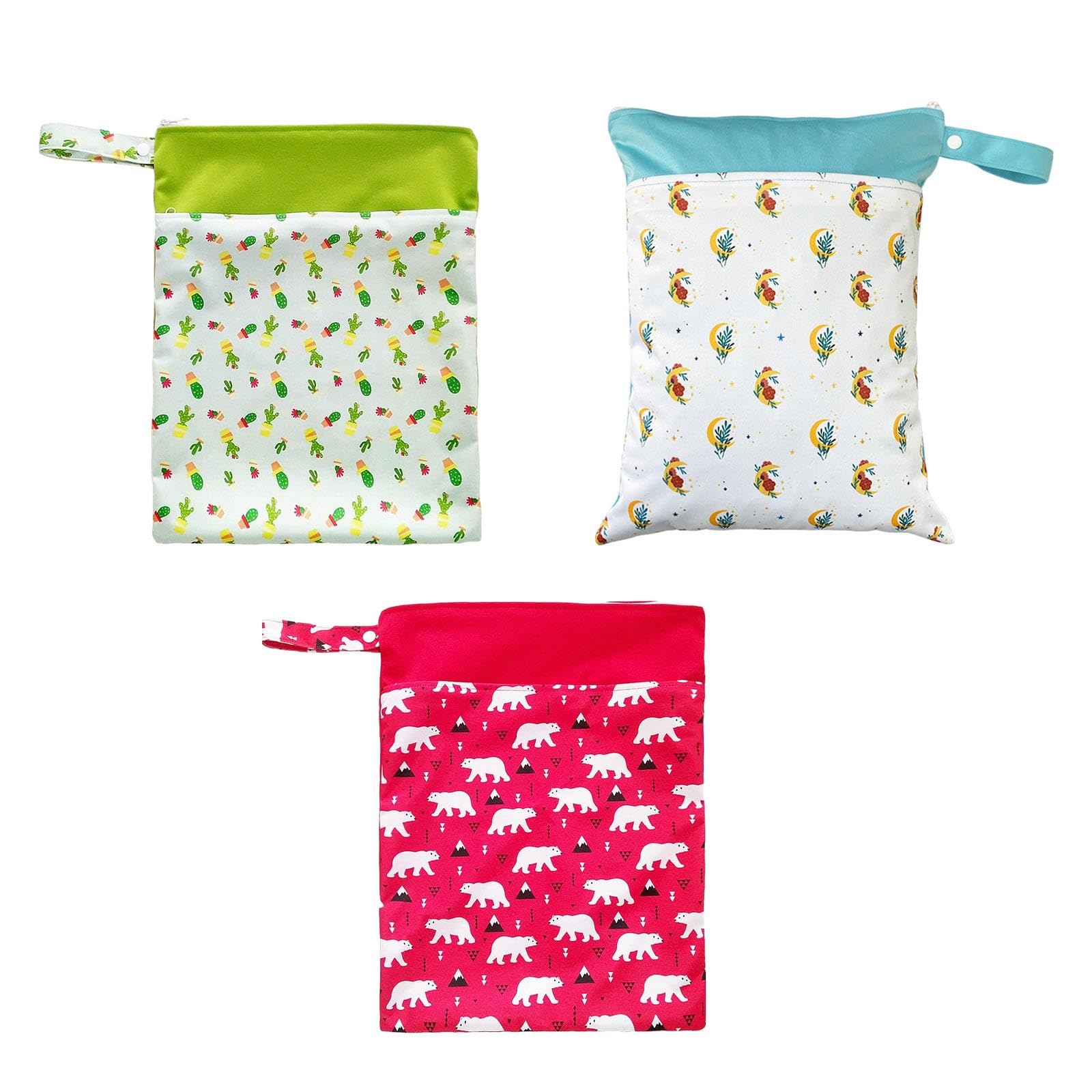 Bnf® Wet and Dry Bag for Baby Cloth Diapers Baby Nappy Storage Bag for Swimsuits Red Baby | Diapering | Diaper Bags-image-31
